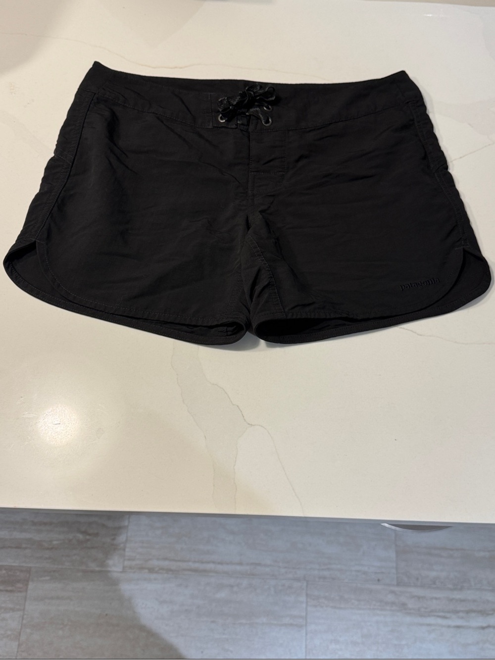 Patagonia Black Women's Athletic Drawcord Shorts